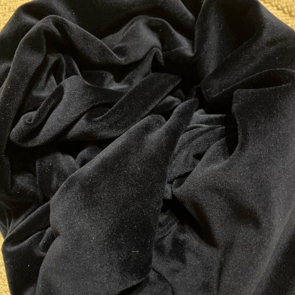 Velvet wide leg Trousers high waisted zipper flare stretch comfy 70s retro pants - Picture 6 of 6